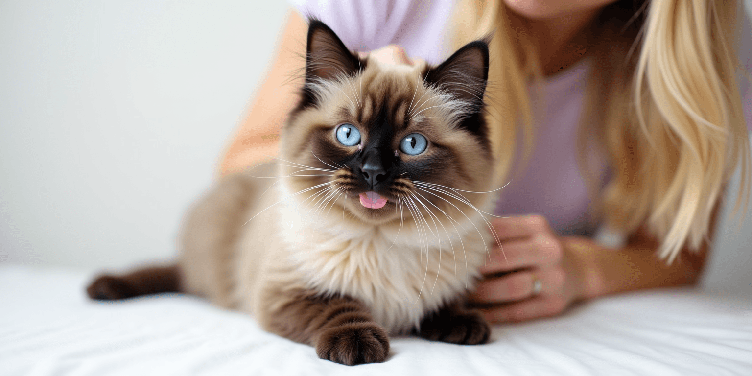 Prachtige verzorgde kat